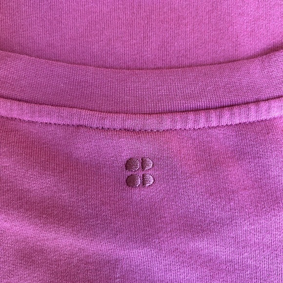 Sweaty Betty After Class Crop Sweatshirt | pink | size UK medium / US 8-10 - Picture 6 of 11